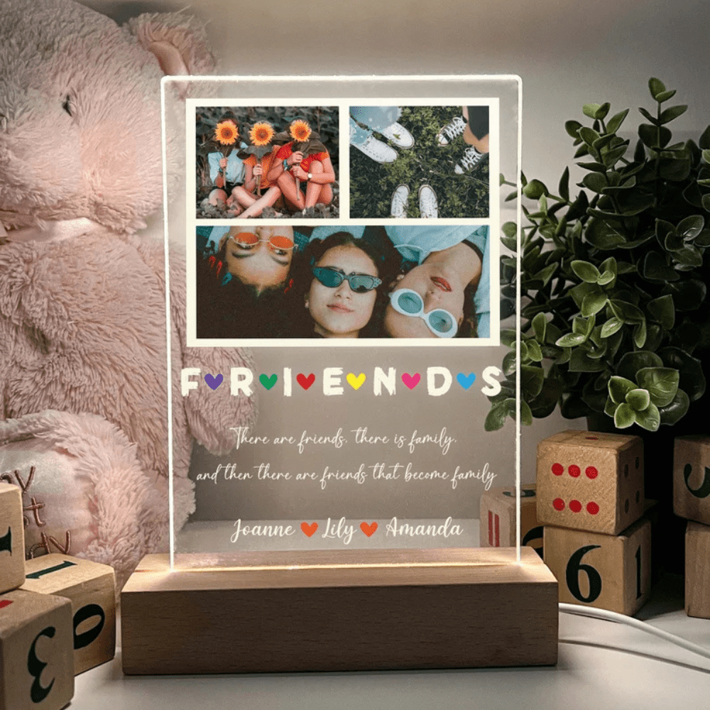 Personalized Photo Picture LED Night Light Stand - Memories Insite